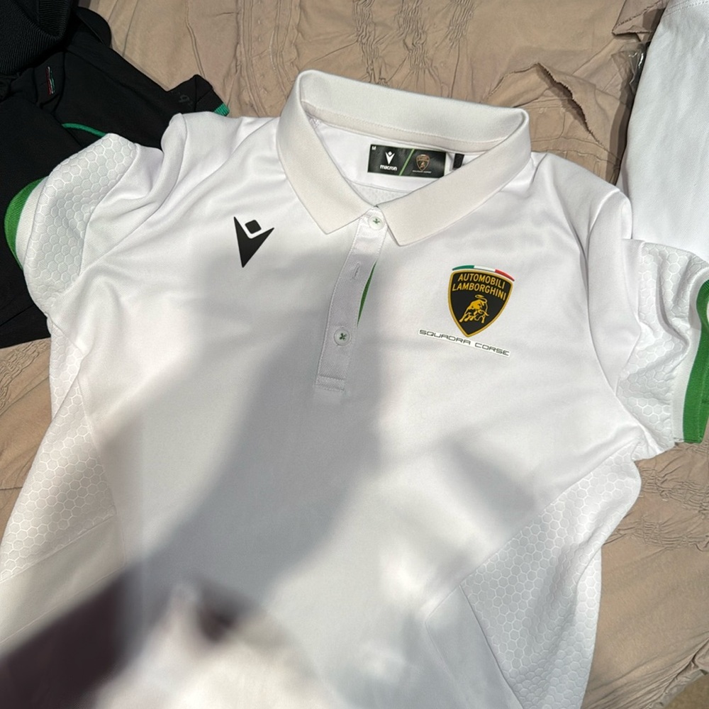 2025 Automobili Lamborghini Squadra Corse Women's Team Polo Shirt macaron - Picture 6 of 8